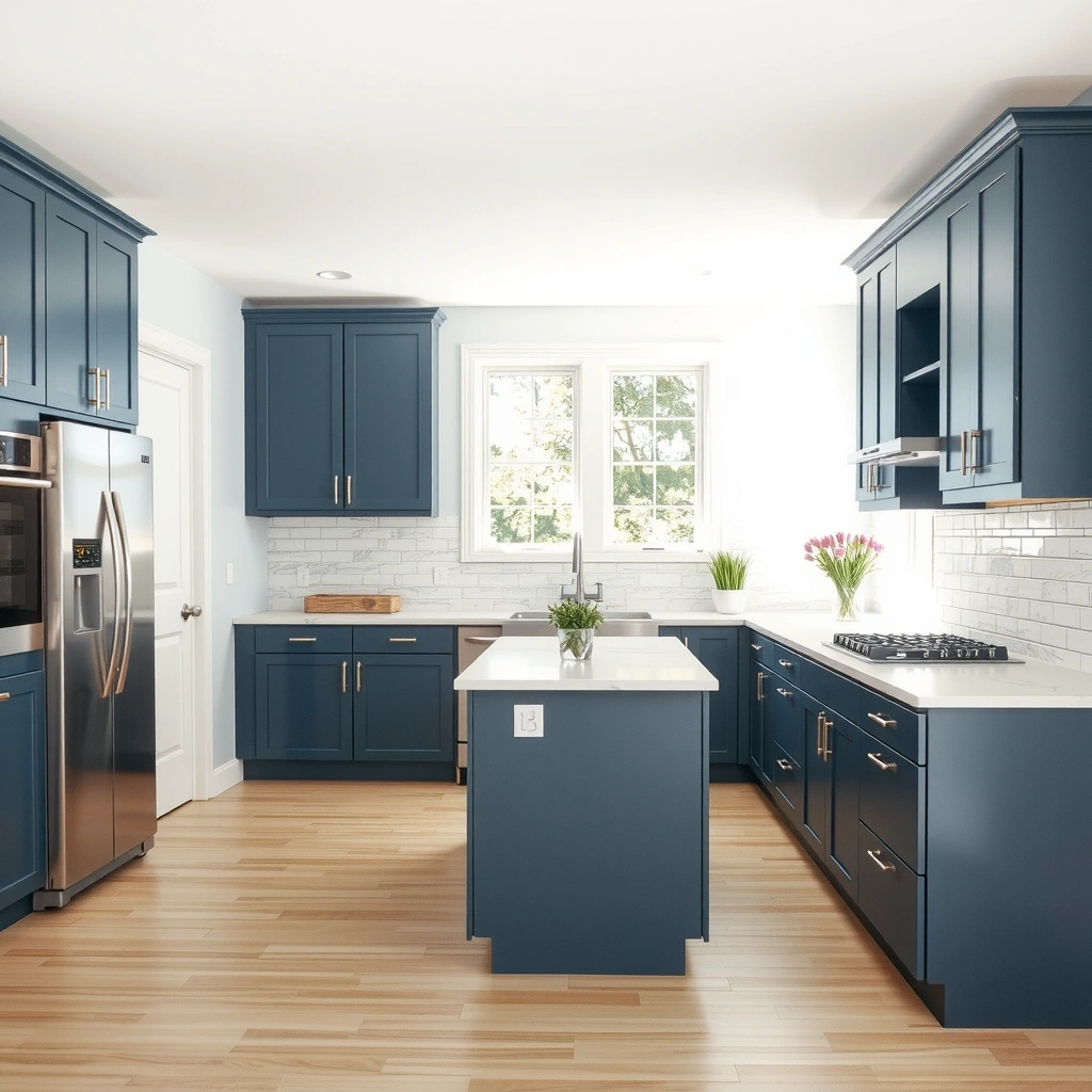 Home renovation showing modern kitchen interior