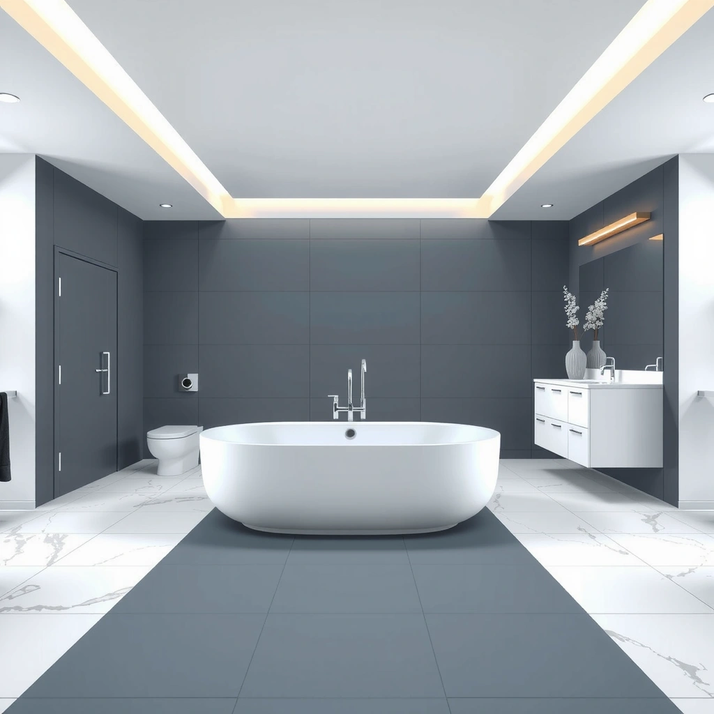 Luxury bathroom remodeling with premium fixtures